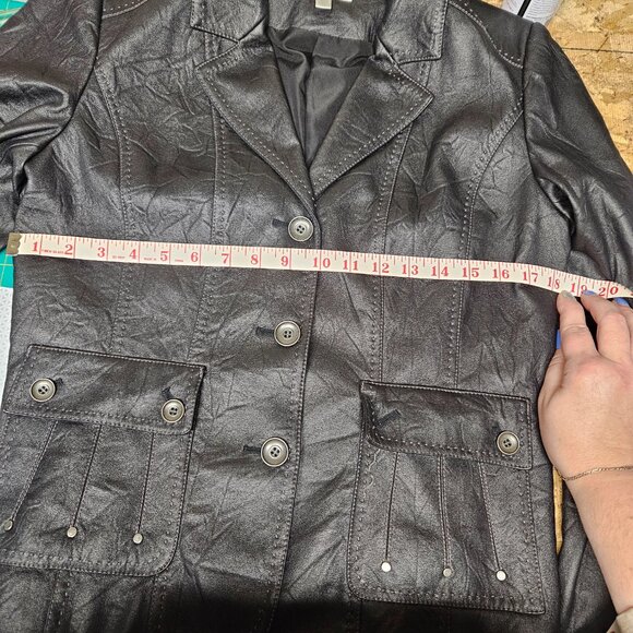 Faux leather blazer - Picture 8 of 8